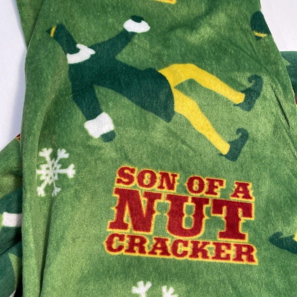 Elf Son Of A Nutcracker Lounge Pajamas Pants Mens L Large Drawstring Elastic - Picture 5 of 6